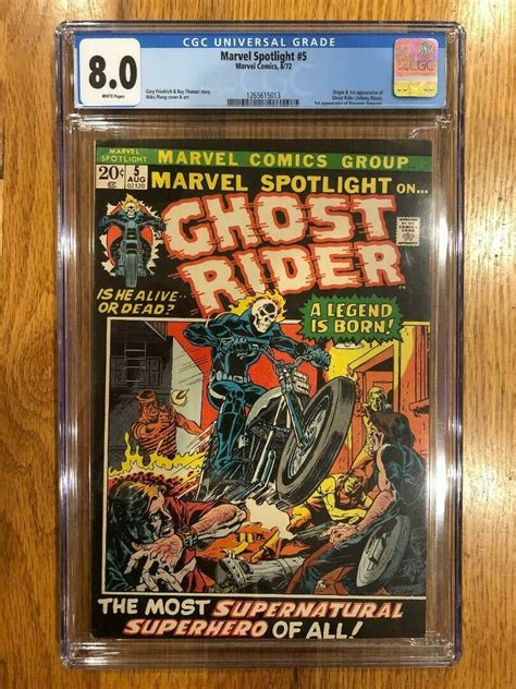 Comicsvalue Marvel Spotlight 5 CGC 8 0 WHITE PAGES Origin 1st