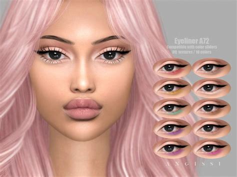 Angissi Eyeliner N A Sims Cc Makeup Sims Cc Eyes Sims