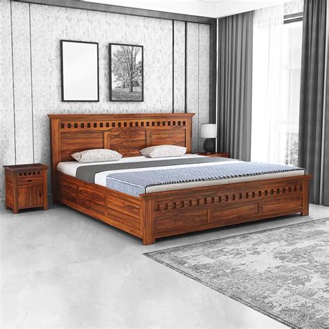 Upgrade Your Bedroom With A Stunning King Size Wood Bed Design Shop