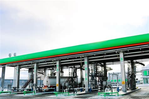 Premium Photo Large Green Industrial Gas Station For Refueling