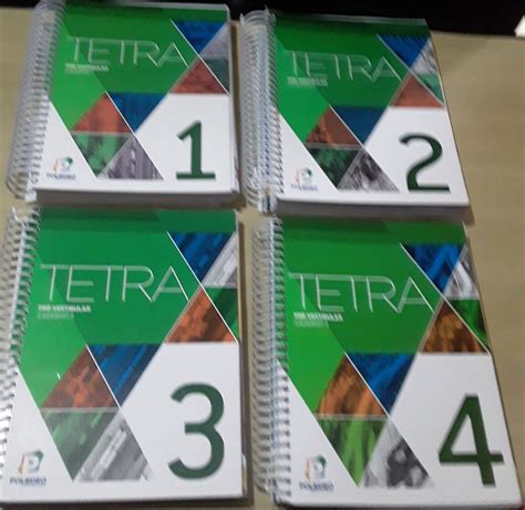 Apostilas Tetra Pre Vestibular Poliedro Volumes Livro