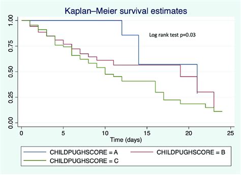 Kaplan Meier Survival Curves Comparing In Patient Survival By