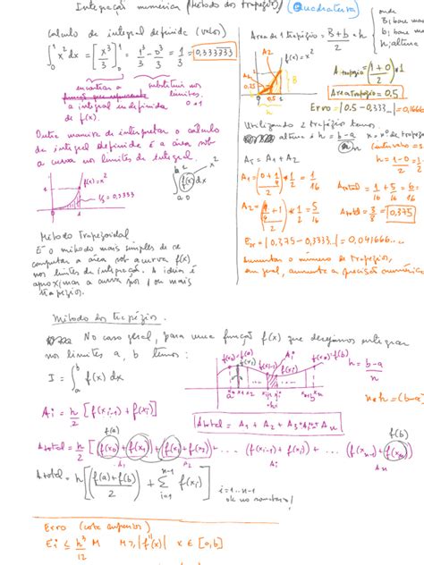 Integração Numérica Trapézios Pdf