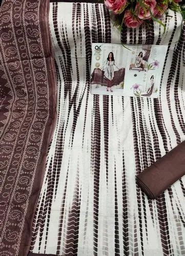 Random Al Karam Lawn Karachi Style Printed Cotton Dress Material