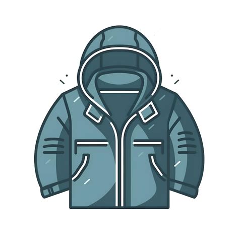 Icône de veste d hiver isolée sur fond blanc Illustration vectorielle