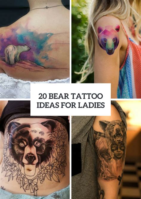 20 Bear Tattoo Ideas For Girls To Repeat - Styleoholic