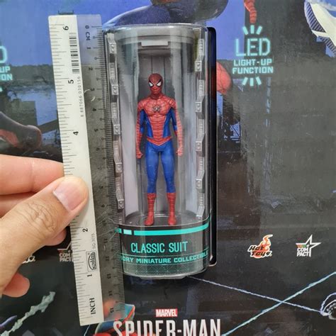 Marvel Miniature Hot Toys Spider Man Armory Collectible Set Series Hobbies Toys Toys