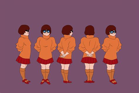 Velma Reference Sheet Colored 1970 R Scoobydoo