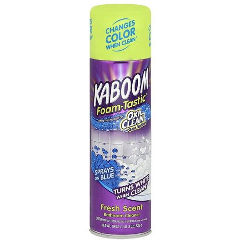 2 Pack Kaboom Foam Tastic Changing Color Bathroom Cleaner With Oxi