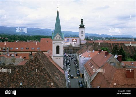 Cirilometodska Street Upper Town Zagreb Stock Photo Alamy