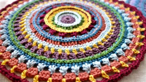 Colorful Crochet Mandala Free Pattern Made By Gootie