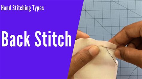 How To Simple Hand Stitch Back Stitch Permanent Stitch Sewing For