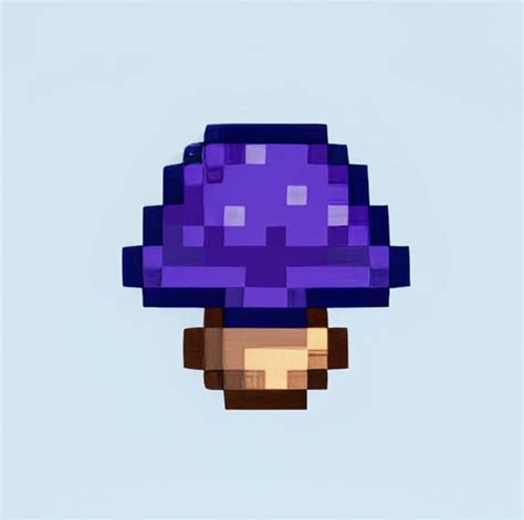 Purple Mushroom | Pixel art grid, Minecraft pixel art, Pixel art design