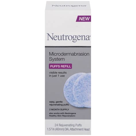 Neutrogena Microdermabrasion System Puff Refills Exfoliator Face Scrub With Glycerin Wrinkle