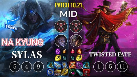 Af Na Kyung Sylas Vs Twisted Fate Mid Kr Patch 1021 Youtube