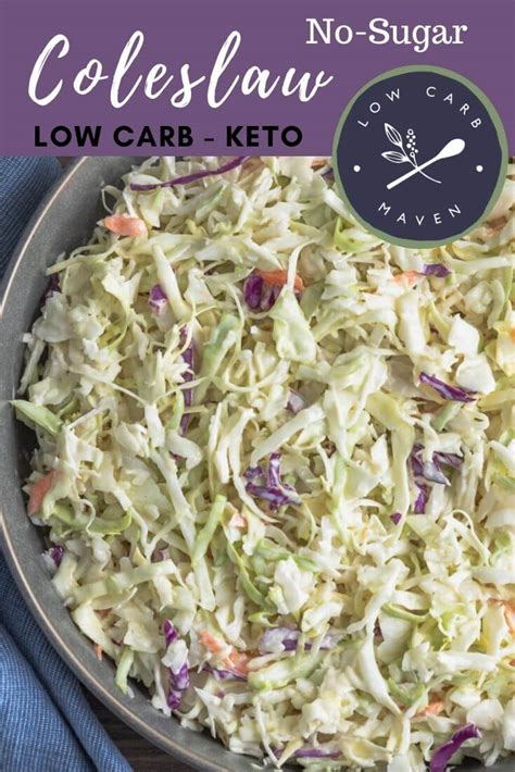 Creamy Keto Coleslaw Recipe Low Carb Maven