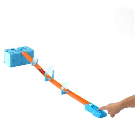 Ripley Hot Wheels Track Builder Caja Peque A De Acrobacias Choque De Hielo