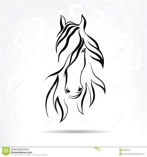 Horse Head Outline Tattoo Printable Calendars At A Glance