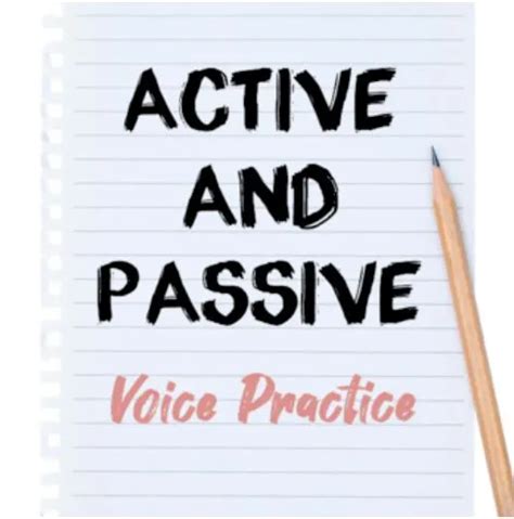 Active And Passive Voice Practice Worksheets