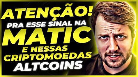 ALERTA URGENTE OPORTUNIDADE NA MATIC E NESSAS CRIPTOMOEDAS ALTCOINS