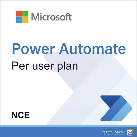 Power Automate Per User Plan Nce Blitzhandel24 Licencias De