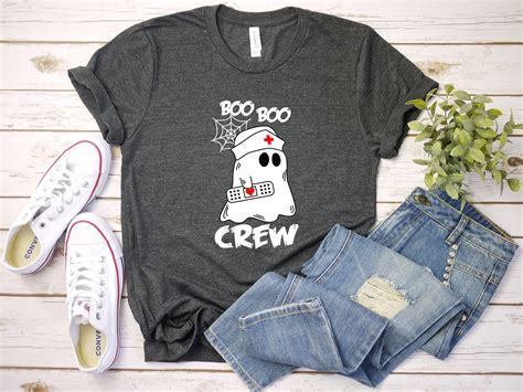 Halloween Shirt Nurse Shirt Boo Boo Crew Shirt Cute Etsy