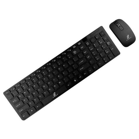 Kit Sem Fio Slim Teclado Mouse Wireless Preto X Cell Padr O Ingl S Xc