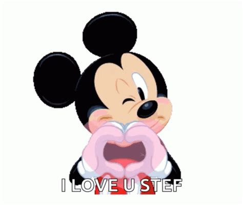 Mickey Mouse Wink GIF - Mickey Mouse Wink Heart - Discover & Share GIFs