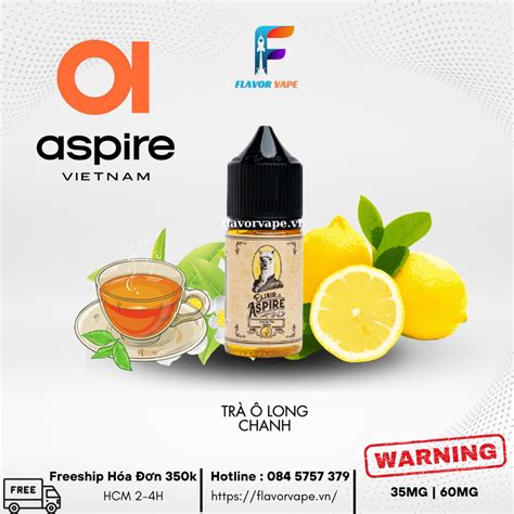 Juice Aspire Elixir Oolong Tea Lemon Salt Nic Trà Ô Long Chanh