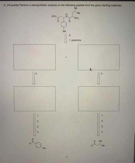 Solved Points Perform A Retrosynthetic Analysis On Chegg