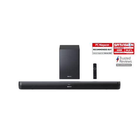 Sharp Ht Sbw Wireless Ch Soundbar Black