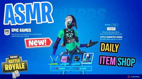 Asmr Fortnite New Haunted Hush Skin Daily Item Shop 🎮🎧 Relaxing