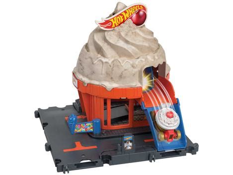 Pista Hot Wheels City Sorveteria Na Cidade Mattel Pistas De Brinquedo Magazine Luiza