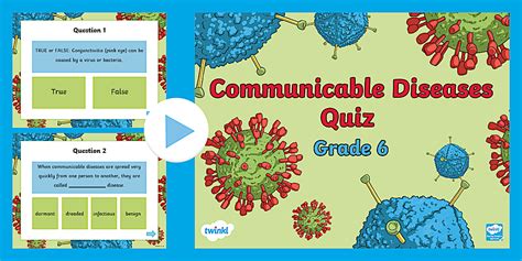 Communicable Diseases Quiz Grade 6 Teacher Made Twinkl