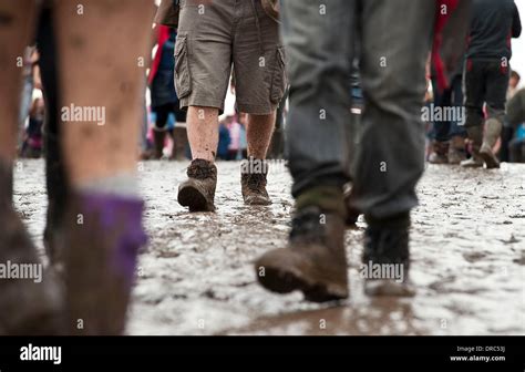 Revelers Wearing Wellingtons Boots Trudge Hi Res Stock Photography And