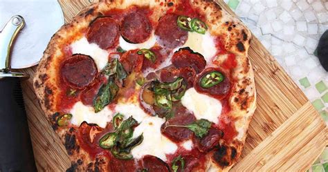 Pizza With Hot Soppressata Mozzarella Chiles And Honey Punchfork