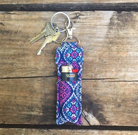 Keychain Lighter Holder By Seasonthreads On Etsy