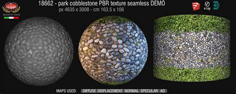 Park Cobblestone Paving Texture Seamless 18662