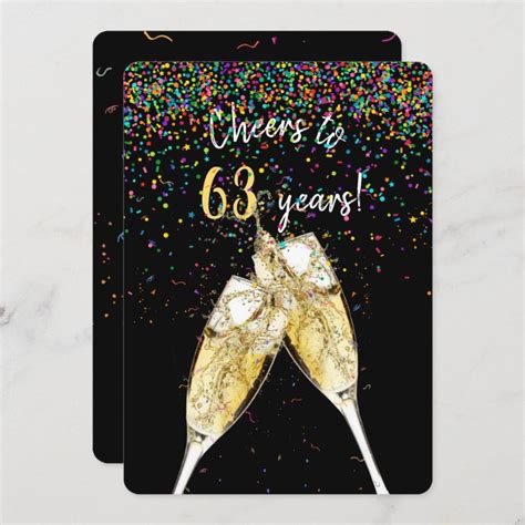 63rd wedding anniversary party invitation | Zazzle.com