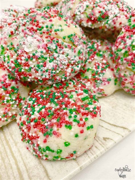 Easy Christmas Sprinkle Cookies Cookaholic Wife