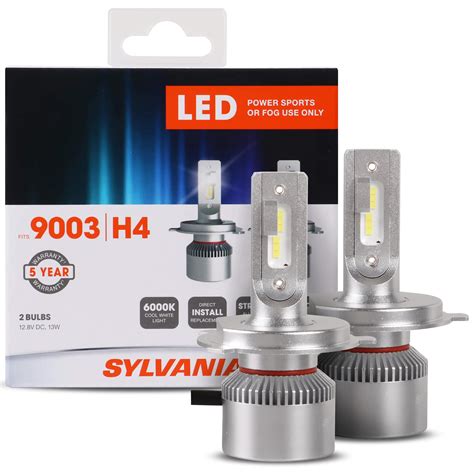 Sylvania 9003 H4 Led Powersport Headlight Bulbs For Off