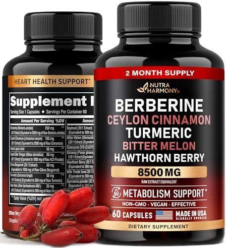 Amazon Berberine With Ceylon Cinnamon Mg With Apple Cider