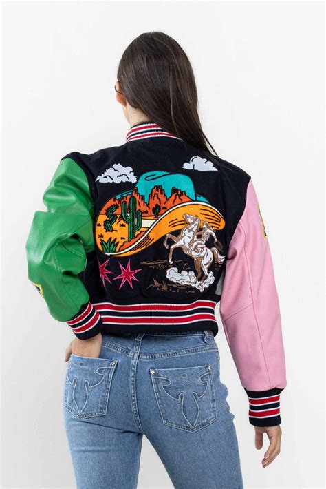 CROPPED VARSITY JACKET - WOMEN | First Row