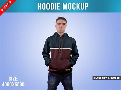 Premium PSD | Hoodie Mockup Front View