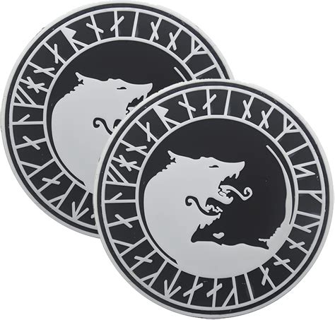 2 Pcs Aliplus Viking Patches Viking Wolf Patch Odin Wolf