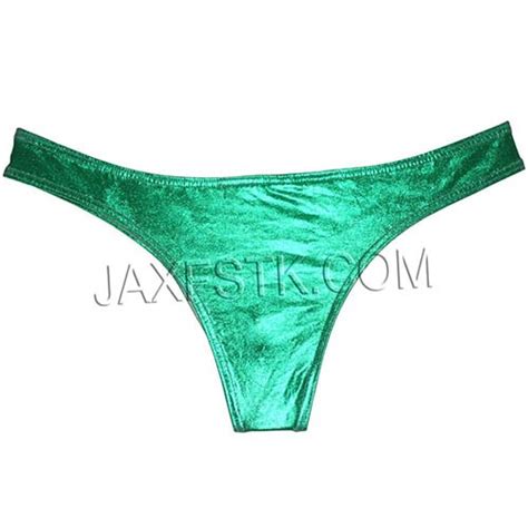 Sexy Bikini Briefs Men Underwear Metallic Liquid Foil Cheeky Briefs