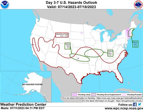 Nws Weather Prediction Center On Twitter An Updated Day Hazards