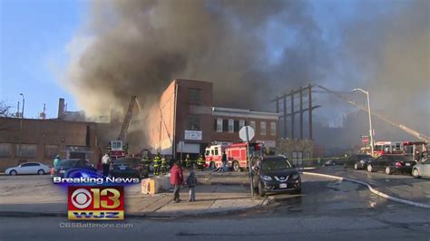 Crews Investigate Three Alarm Fire In Southwest Baltimore Youtube