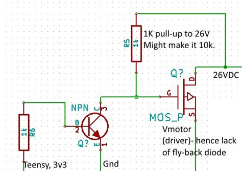 Resistor Values For P Channel MOSFET NPN Transistor Switch