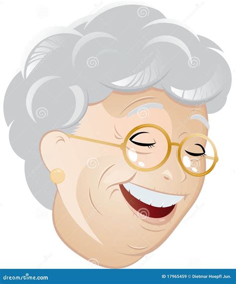 Laughing Cartoon Grandma Stock Vector Illustration Of Graphic 17965459